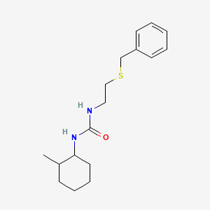 molecular formula C17H26N2OS B6597647 1-[2-(benzylsulfanyl)ethyl]-3-(2-methylcyclohexyl)urea CAS No. 1007818-44-1