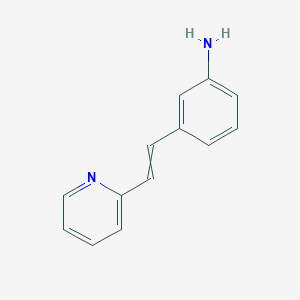 molecular formula C13H12N2 B065977 3-[(E)-2-Pyridin-2-ylvinyl]aniline CAS No. 176034-12-1