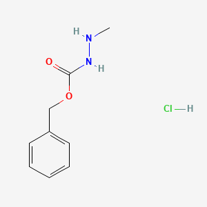 molecular formula C9H13ClN2O2 B6597704 N'-methyl(benzyloxy)carbohydrazide hydrochloride CAS No. 880-21-7