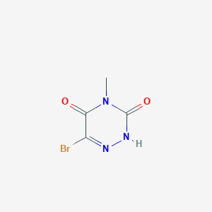 molecular formula C4H4BrN3O2 B6597721 6-bromo-4-methyl-2,3,4,5-tetrahydro-1,2,4-triazine-3,5-dione CAS No. 15870-75-4