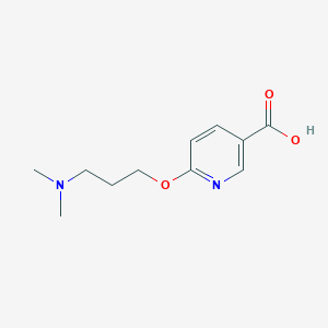 molecular formula C11H16N2O3 B6597744 6-[3-(dimethylamino)propoxy]pyridine-3-carboxylic acid CAS No. 1248162-34-6