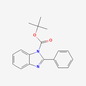 molecular formula C18H18N2O2 B6597760 tert-butyl 2-phenyl-1H-1,3-benzodiazole-1-carboxylate CAS No. 193810-83-2