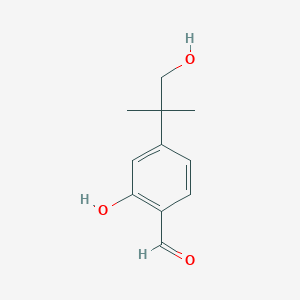 2-hydroxy-4-(1-hydroxy-2-methylpropan-2-yl)benzaldehyde