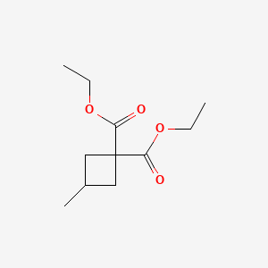 molecular formula C11H18O4 B6597792 1,1-diethyl 3-methylcyclobutane-1,1-dicarboxylate CAS No. 20939-62-2