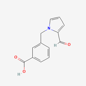molecular formula C13H11NO3 B6597805 3-[(2-formyl-1H-pyrrol-1-yl)methyl]benzoic acid CAS No. 1083380-65-7