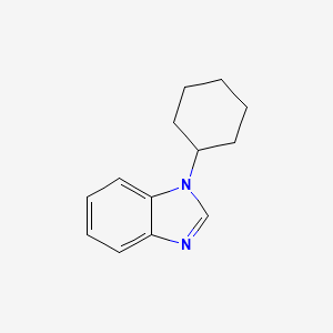 molecular formula C13H16N2 B6597834 1-cyclohexyl-1H-1,3-benzodiazole CAS No. 91820-88-1