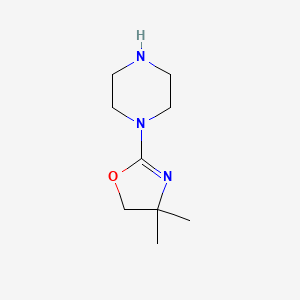 1-(4,4-dimethyl-4,5-dihydro-1,3-oxazol-2-yl)piperazine