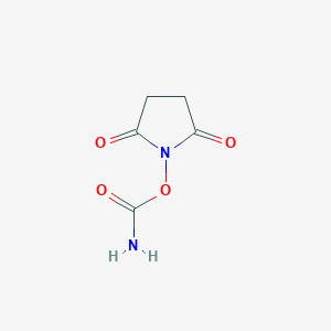 molecular formula C5H6N2O4 B6597897 2,5-dioxopyrrolidin-1-yl carbamate CAS No. 42014-44-8