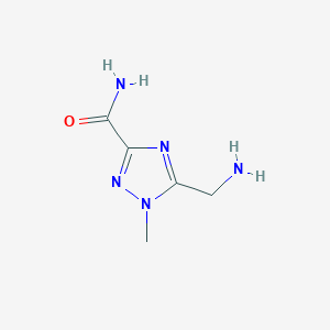 molecular formula C5H9N5O B6597942 5-(aminomethyl)-1-methyl-1H-1,2,4-triazole-3-carboxamide CAS No. 232280-82-9