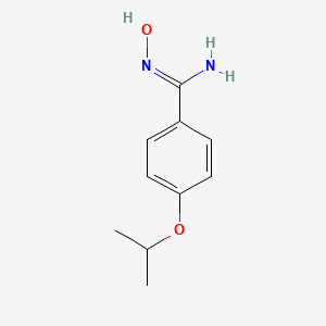 molecular formula C10H14N2O2 B6597960 N'-hydroxy-4-(propan-2-yloxy)benzene-1-carboximidamide CAS No. 90873-16-8