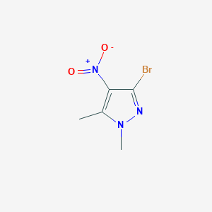 molecular formula C5H6BrN3O2 B6597980 3-bromo-1,5-dimethyl-4-nitro-1H-pyrazole CAS No. 89607-17-0