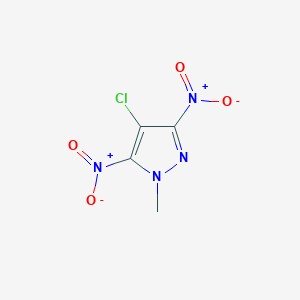 molecular formula C4H3ClN4O4 B6597981 4-chloro-1-methyl-3,5-dinitro-1H-pyrazole CAS No. 84547-96-6