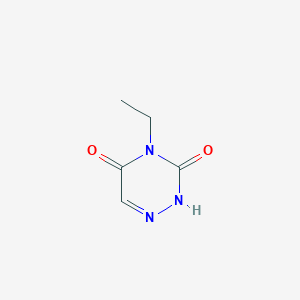 molecular formula C5H7N3O2 B6597988 4-ethyl-2,3,4,5-tetrahydro-1,2,4-triazine-3,5-dione CAS No. 1627-31-2