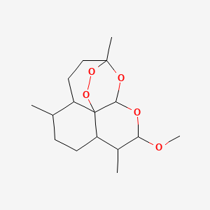 molecular formula C16H26O5 B6598015 10-methoxy-1,5,9-trimethyl-11,14,15,16-tetraoxatetracyclo[10.3.1.0^{4,13}.0^{8,13}]hexadecane CAS No. 943595-08-2