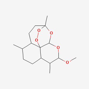 molecular formula C16H26O5 B6598015 10-甲氧基-1,5,9-三甲基-11,14,15,16-四氧杂四环[10.3.1.0^{4,13}.0^{8,13}]十六烷 CAS No. 943595-08-2