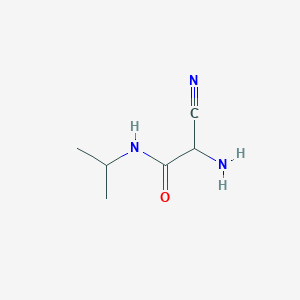 molecular formula C6H11N3O B6598023 2-amino-2-cyano-N-(propan-2-yl)acetamide CAS No. 943843-28-5