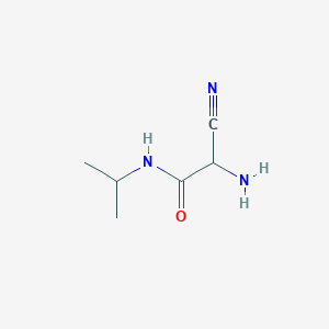 molecular formula C6H11N3O B6598023 2-Amino-2-cyano-N-isopropyl-acetamide CAS No. 943843-28-5