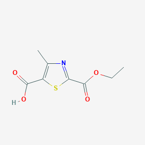 molecular formula C8H9NO4S B6598032 2-(ethoxycarbonyl)-4-methyl-1,3-thiazole-5-carboxylic acid CAS No. 1030012-66-8