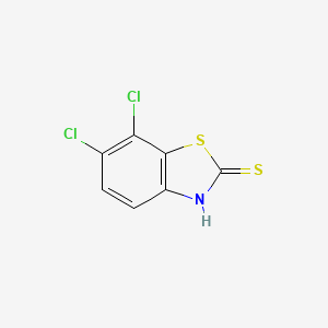 molecular formula C7H3Cl2NS2 B6598038 6,7-dichloro-2,3-dihydro-1,3-benzothiazole-2-thione CAS No. 908355-87-3
