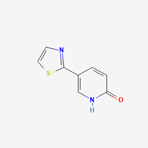 molecular formula C8H6N2OS B6598043 5-(1,3-thiazol-2-yl)-1,2-dihydropyridin-2-one CAS No. 1198416-21-5