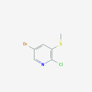 molecular formula C6H5BrClNS B6598049 5-bromo-2-chloro-3-(methylsulfanyl)pyridine CAS No. 887308-15-8