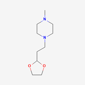 molecular formula C10H20N2O2 B6598070 1-[2-(1,3-dioxolan-2-yl)ethyl]-4-methylpiperazine CAS No. 1909313-21-8