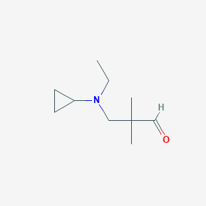 molecular formula C10H19NO B6598102 3-[cyclopropyl(ethyl)amino]-2,2-dimethylpropanal CAS No. 1249443-06-8