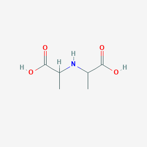molecular formula C6H11NO4 B6598112 2-[(1-carboxyethyl)amino]propanoic acid CAS No. 219755-19-8