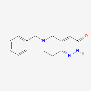 molecular formula C14H15N3O B6598195 6-benzyl-2H,3H,5H,6H,7H,8H-pyrido[4,3-c]pyridazin-3-one CAS No. 1284588-11-9