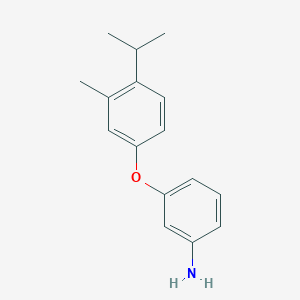 3-[3-methyl-4-(propan-2-yl)phenoxy]aniline