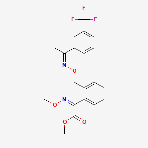 molecular formula C20H19F3N2O4 B6598232 methyl (2Z)-2-(methoxyimino)-2-[2-({[(Z)-{1-[3-(trifluoromethyl)phenyl]ethylidene}amino]oxy}methyl)phenyl]acetate CAS No. 711603-62-2