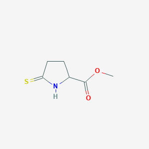 molecular formula C6H9NO2S B6598238 methyl 5-sulfanylidenepyrrolidine-2-carboxylate CAS No. 85178-38-7