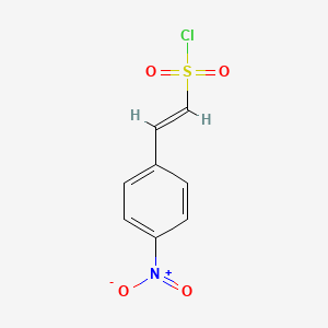 molecular formula C8H6ClNO4S B6598242 (E)-2-(4-nitrophenyl)ethene-1-sulfonyl chloride CAS No. 7506-63-0