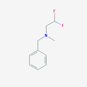 molecular formula C10H13F2N B6598249 N-benzyl-2,2-difluoro-N-methylethanamine CAS No. 747379-26-6