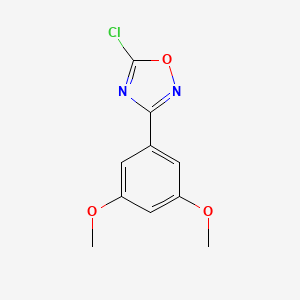 molecular formula C10H9ClN2O3 B6598256 5-chloro-3-(3,5-dimethoxyphenyl)-1,2,4-oxadiazole CAS No. 26903-90-2