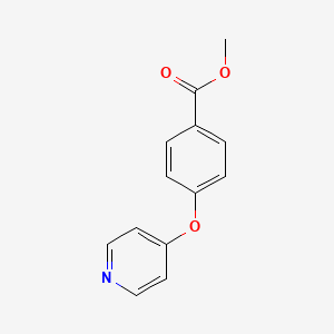 molecular formula C13H11NO3 B6598275 methyl 4-(pyridin-4-yloxy)benzoate CAS No. 33349-55-2