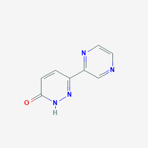 molecular formula C8H6N4O B6598282 6-(pyrazin-2-yl)-2,3-dihydropyridazin-3-one CAS No. 1339686-15-5