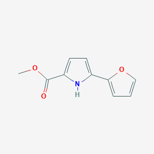 molecular formula C10H9NO3 B6598300 methyl 5-(furan-2-yl)-1H-pyrrole-2-carboxylate CAS No. 72078-39-8