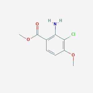 molecular formula C9H10ClNO3 B6598311 methyl 2-amino-3-chloro-4-methoxybenzoate CAS No. 1180495-75-3