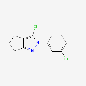 molecular formula C13H12Cl2N2 B6598320 3-chloro-2-(3-chloro-4-methylphenyl)-2H,4H,5H,6H-cyclopenta[c]pyrazole CAS No. 1481510-25-1
