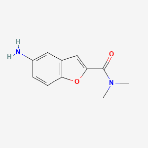 molecular formula C11H12N2O2 B6598322 5-amino-N,N-dimethyl-1-benzofuran-2-carboxamide CAS No. 1002726-97-7