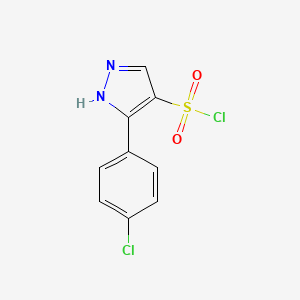 3-(4-chlorophenyl)-1H-pyrazole-4-sulfonylchloride