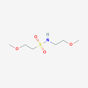 molecular formula C6H15NO4S B6598332 2-methoxy-N-(2-methoxyethyl)ethane-1-sulfonamide CAS No. 1216404-85-1