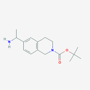 molecular formula C16H24N2O2 B6598358 2(1H)-Isoquinolinecarboxylic acid, 6-(1-aminoethyl)-3,4-dihydro-, 1,1-dimethylethyl ester CAS No. 1254062-43-5