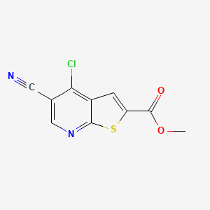 molecular formula C10H5ClN2O2S B6598371 methyl 4-chloro-5-cyanothieno[2,3-b]pyridine-2-carboxylate CAS No. 930293-23-5