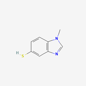 molecular formula C8H8N2S B6598395 1-methyl-1H-1,3-benzodiazole-5-thiol CAS No. 923034-27-9