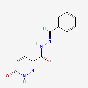 6-oxo-N'-[(E)-phenylmethylidene]-1,6-dihydropyridazine-3-carbohydrazide