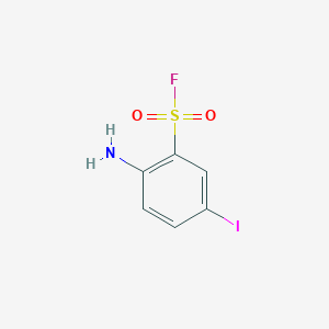molecular formula C6H5FINO2S B6598436 2-amino-5-iodobenzene-1-sulfonyl fluoride CAS No. 93496-73-2