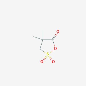 molecular formula C5H8O4S B6598447 4,4-dimethyl-1,2lambda6-oxathiolane-2,2,5-trione CAS No. 5927-70-8