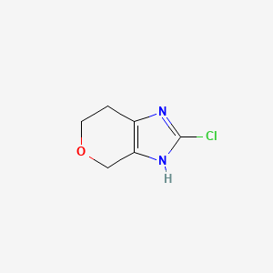 molecular formula C6H7ClN2O B6598461 2-chloro-1H,4H,6H,7H-pyrano[3,4-d]imidazole CAS No. 1260663-67-9